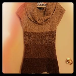 Brown sweater dress